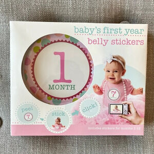 Baby’s first year belly stickers